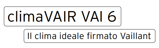 Climatizzatore Vaillant Climavair VAI 6 9000 btu h vendita ingrosso a roma